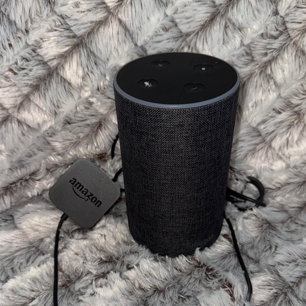 AMAZON ECHO (2nd gen) Smart Assistant, Alexa enabled,Charcoal fabric